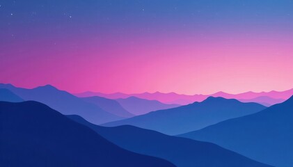 Gradient of pink and blue sky fades into night, , blue gradient