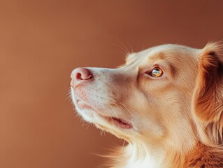 Earthy Pet Portrait Cozy Brown Backdrop with Subtle Textures for Heartfelt Adoption Campaigns and Rustic Pet Marketing - Ideal for Animal Welfare Content