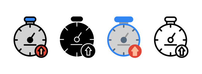 Set of Uptime Icon