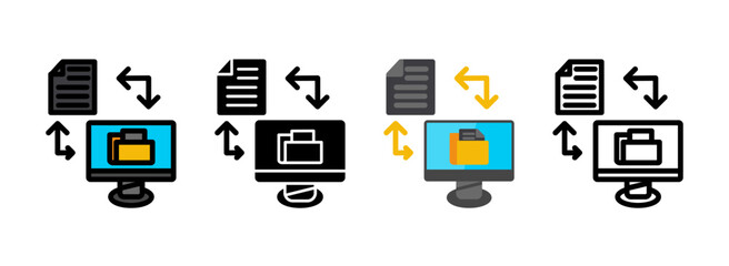 Set of Transfer Icon