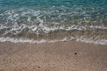 water on the beach sea clear ocean cleopatra's beach alanya turkey Mediterranean riviera summer holidays waves shimmer shine sunny sun reflection reflect 