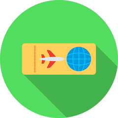 Plane Tickets Vector Icon