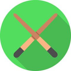 Obraz premium Pool Cue Vector Icon