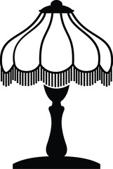 vintage lamp isolated on white