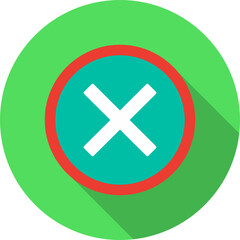 Obraz premium Do Not Cross Vector Icon