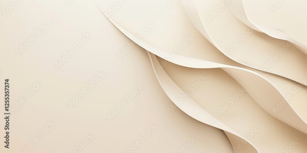 Poster a refined minimalist design on a light beige background, clean lines and subtle gradients, modern mi