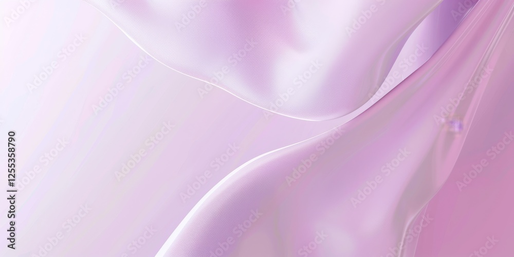 Poster a refined minimalist design with a light orchid pink background, subtle shapes and smooth gradients,