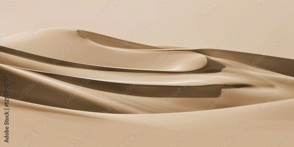 Poster a refined minimalist design with a warm taupe background, abstract lines and clean shapes, minimalis