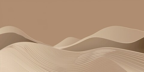 A refined minimalist graphic with a warm taupe background, Minimalist patterns and negative space, Modern minimalist style