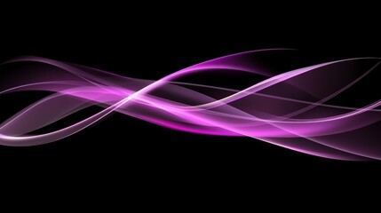 Abstract Purple Waves on Dark Backdrop Visual Art Design for Modern Graphic Composition