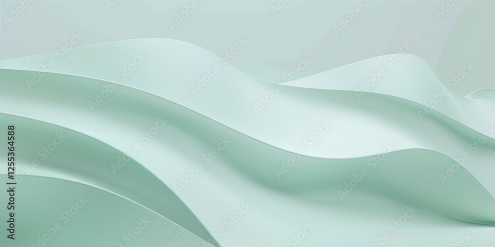 Poster a simple minimalist design with a pastel mint green background, abstract lines and minimal textures,