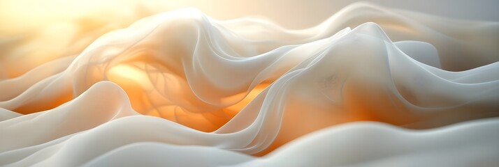 Obraz premium A seamless mesh gradient of creamy white flowing into warm ivory.