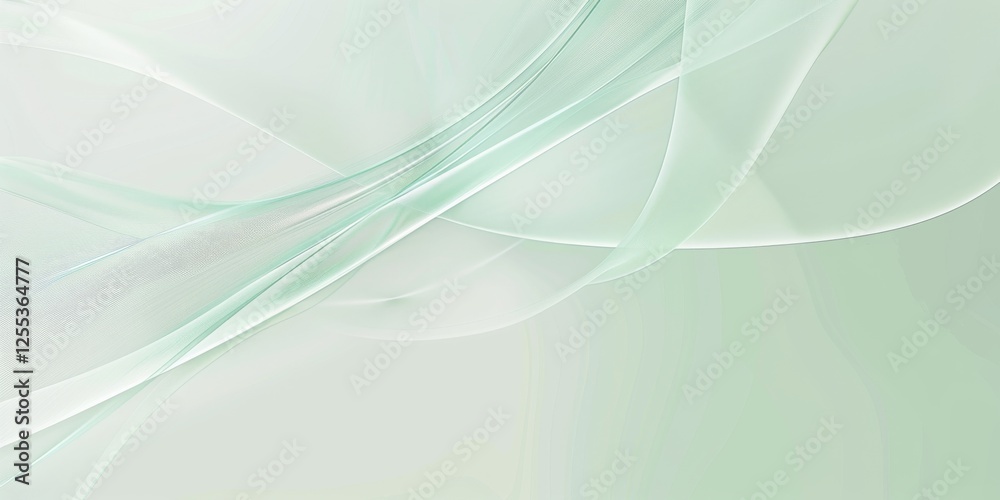 Poster a simple minimalist design with a pastel mint green background, abstract lines and minimal textures,