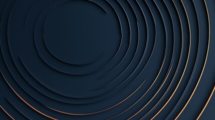 Fototapeta premium Abstract dark circles, gold accent, background, design