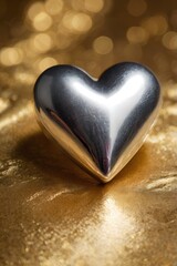 Fototapeta premium heart, love, valentine, symbol, romance, shape, day, red, valentines, sweet, romantic, decoration, isolated, holiday, texture, food, gift, brown, wedding, shiny, celebration, passion