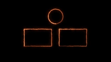 Animated YouTube end screen "Thanks for Watching" message, customizable background for content creators, video outro design, 