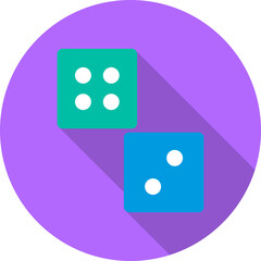 Unique Dice Vector Icon