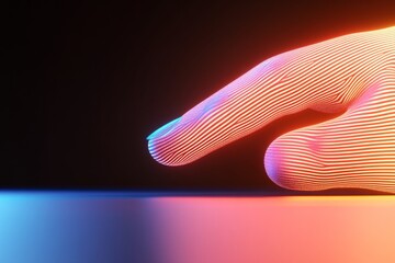 Immersive Biometric Security Interface Fingerprint Scan with Binary Code Overlay - Tech Content and Futuristic Authentication Solutions for Enhanced Personal Data Protection