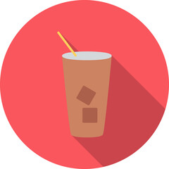 Iced Coffee Vector Icon