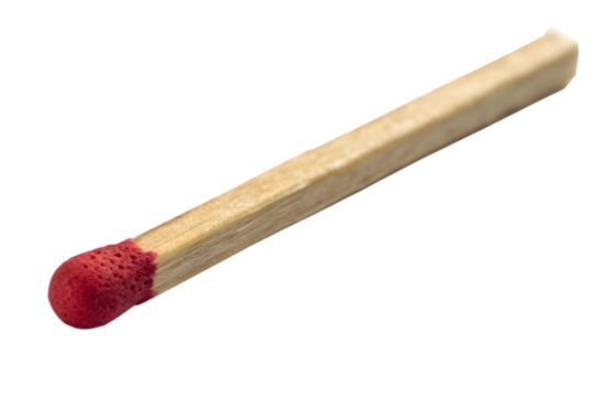 match isolated on white background