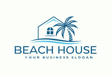 Naklejka premium beach house logo