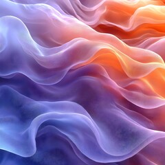 A smooth gradient mesh blending soft lavender, warm peach, and pale blue.