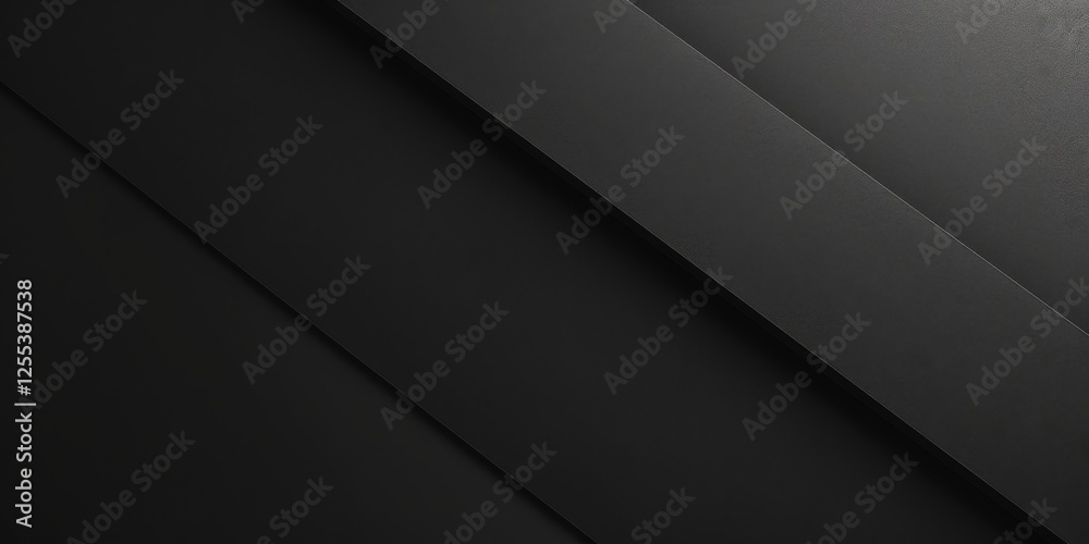 Poster a sleek minimalist design with a pure black background, simple lines and subtle shadows, modern mini