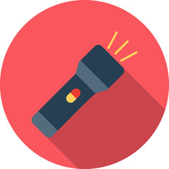 Flashlight Vector Icon