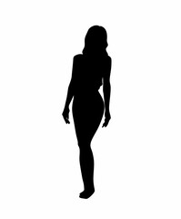 Fototapeta premium fashion model pose silhouette