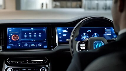 Car Interior Display - Powered by Adobe