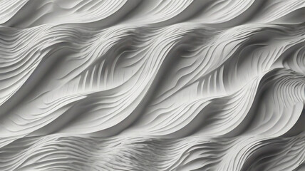 Modern Minimalist Wave Texture - White Abstract Seamless Pattern for Stylish Designs