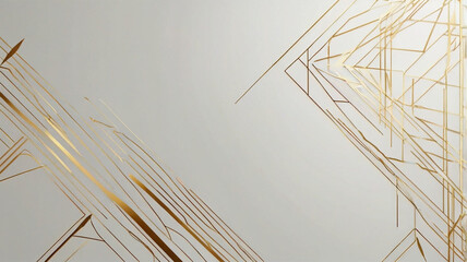Luxury Gold Background with Abstract Arrows - Modern Futuristic Design for Presentations