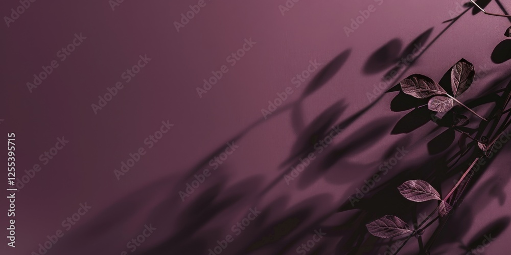 Poster a sophisticated minimalist design on a deep plum background, minimalist typography and clean lines, 