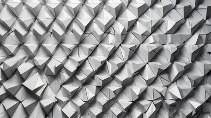 Abstract White and Grey Glossy Pattern - Geometric Tech Banner for Digital Design
