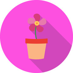 Flower Pot Vector Icon
