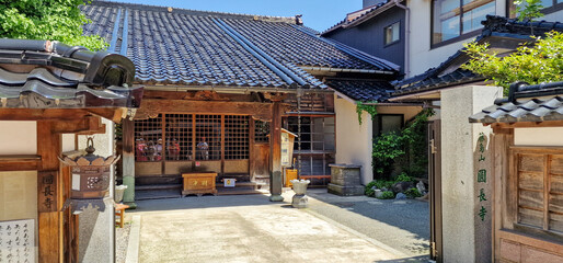 Beautiful details on the traditional buildings in the Higashi Chaya district of Kanazawa, Japan