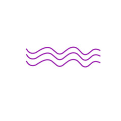 purple wave line
