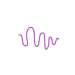 Fototapeta premium purple wave line