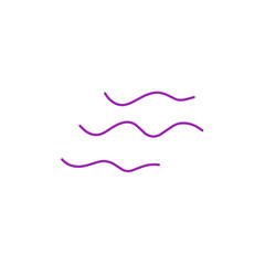 purple wave line