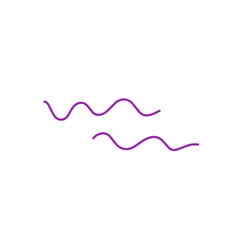 purple wave line