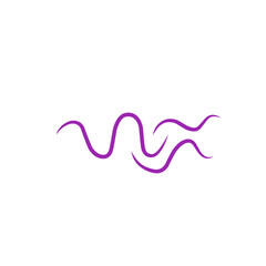 purple wave line