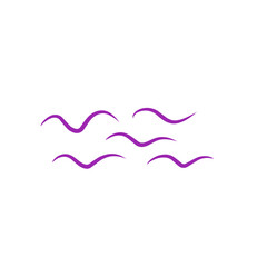 purple wave line