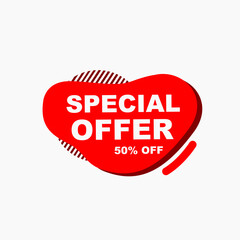 Special Offer Promo Banner. Creative Abstract Marketing Banner Vector. Colorful Promotional Design for Big Sale, Limited-Time Discounts, Holiday Offers, Online Ads, and Digital Marketin