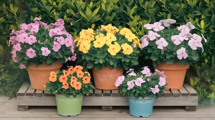 Fototapeta premium flowers in a garden