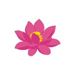 Lotus Flower, Diwali, Hindu, Indian Symbol Illustration
