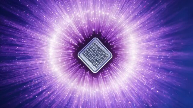 Futuristic Chip Display
