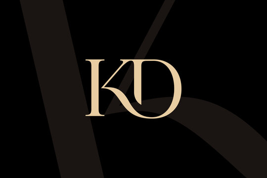 KD or DK letter logo icon design. Classic style luxury initials monogram.
