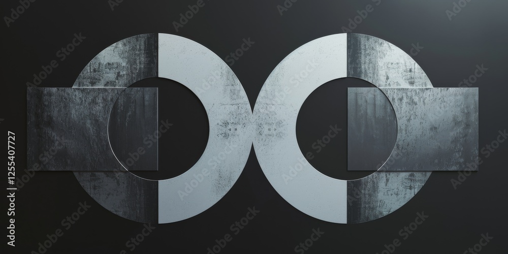 Poster an abstract minimalist artwork against a pure black background, abstract forms and textures in a min