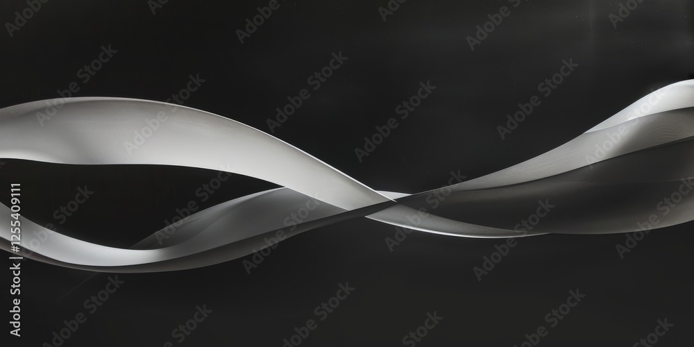 Poster an abstract minimalist artwork against a pure black background, geometric forms and textures in a st