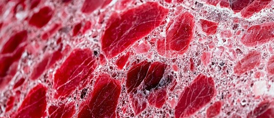 Close-Up Red And White Textured Background